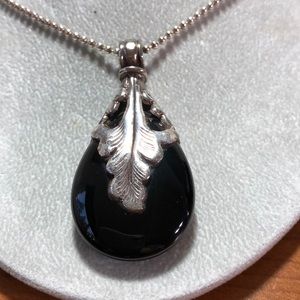 Black Onyx Set in Silver NWOT